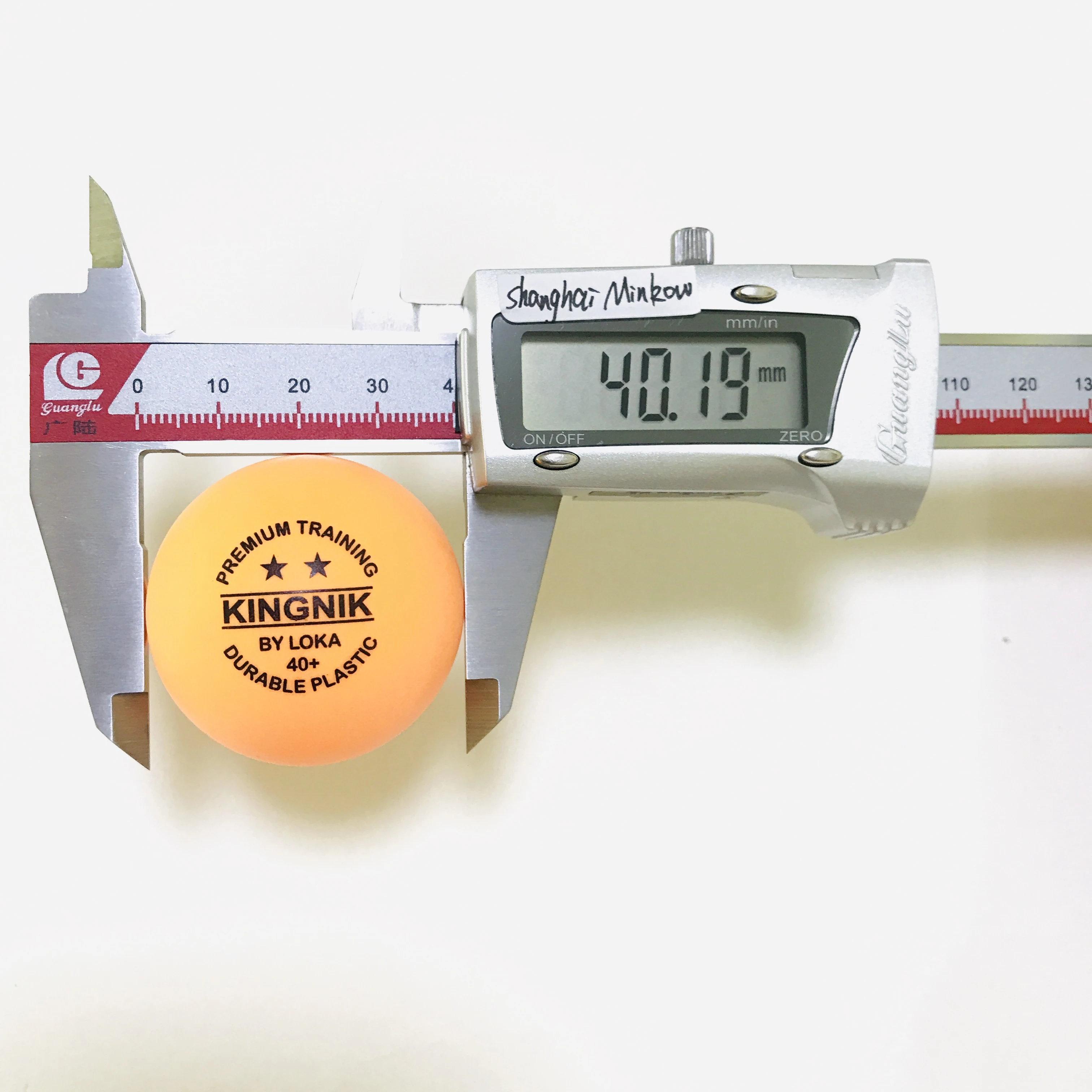 
KINGNIK 2star by LOKA premium training 40+ orange plastic table tennis ball 