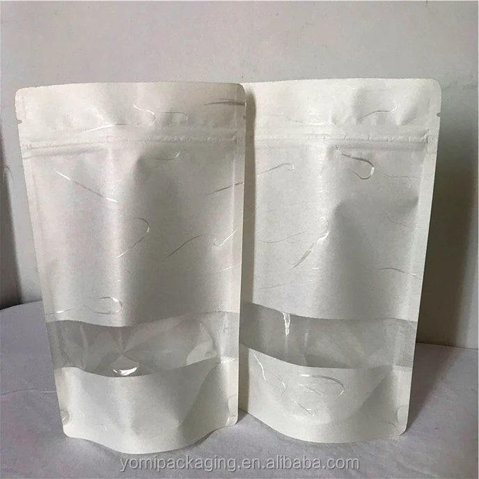 Подставка для еды закрывающийся ziplock коричневые крафт-бумажные пакеты киноа и ЧИА