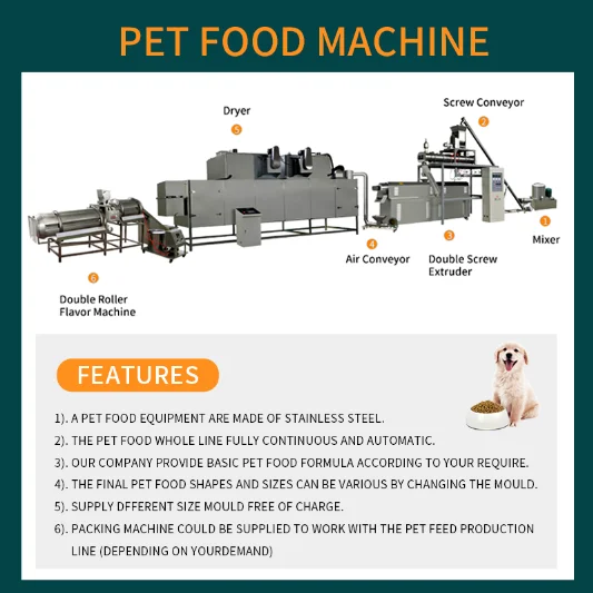 Hot Selling Premium Quality High Speed Animal Feed Processing Machinery Equipment Automatic Pet Food Dog Treats Machine