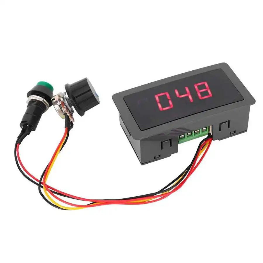  CCM5D Digital Display PWM DC Motor Governor Speed Regulator 6V 12V 24V 6A 8A 0~100% Adjustable Stepless Switch
