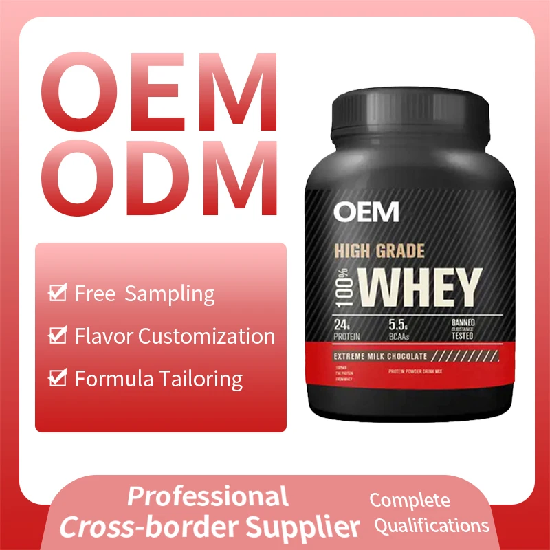 OEM private label muscle growth peptides collagen whey protein powder gym whey protein isolate powder for bodybuilding