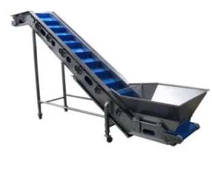 
Incline bucket lifting belt conveyor system, Z type conveyor belt 