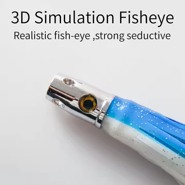 7 inch 18cm Deep Sea resin  pvc Soft octopus Lures  Big Game Catcher Skirted Trolling