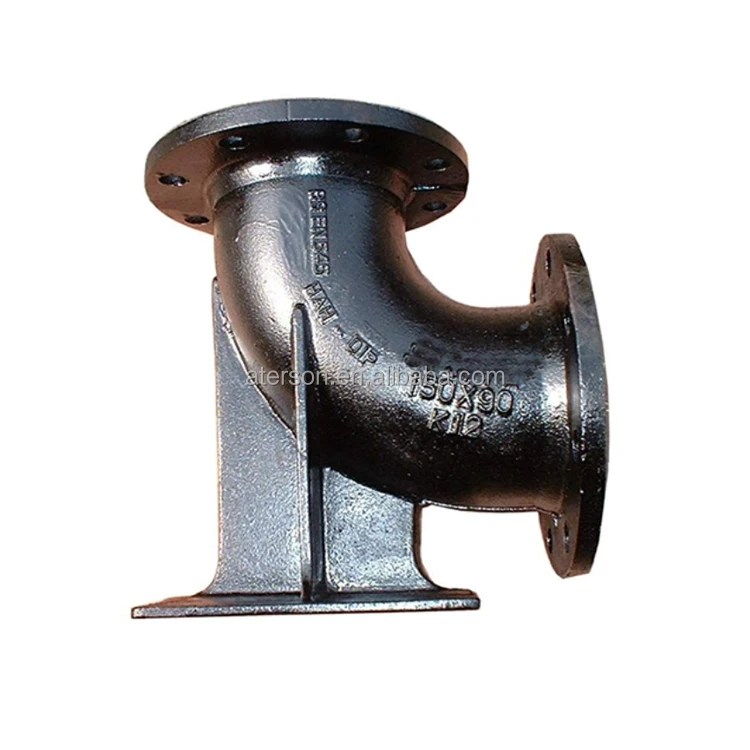 ISO2531 En545 En598 DN80-DN3000 Zinc/Bitumen/Epoxy Flanged Duckfoot 150x90 Ductile Iron Pipe Fitting for Water Supply