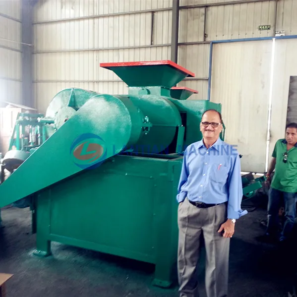 High pressure and capacity roller type mineral powder ball white coal briquetting machine aluminum ash briquetting machine