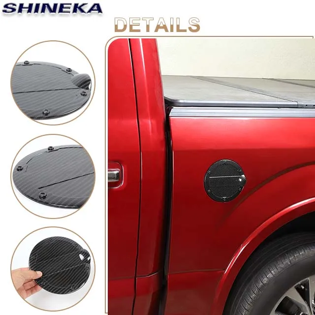 ABS Fuel Door Tank Cover Gas Tank Cover Car Accessories For Ford F150 2015-2020