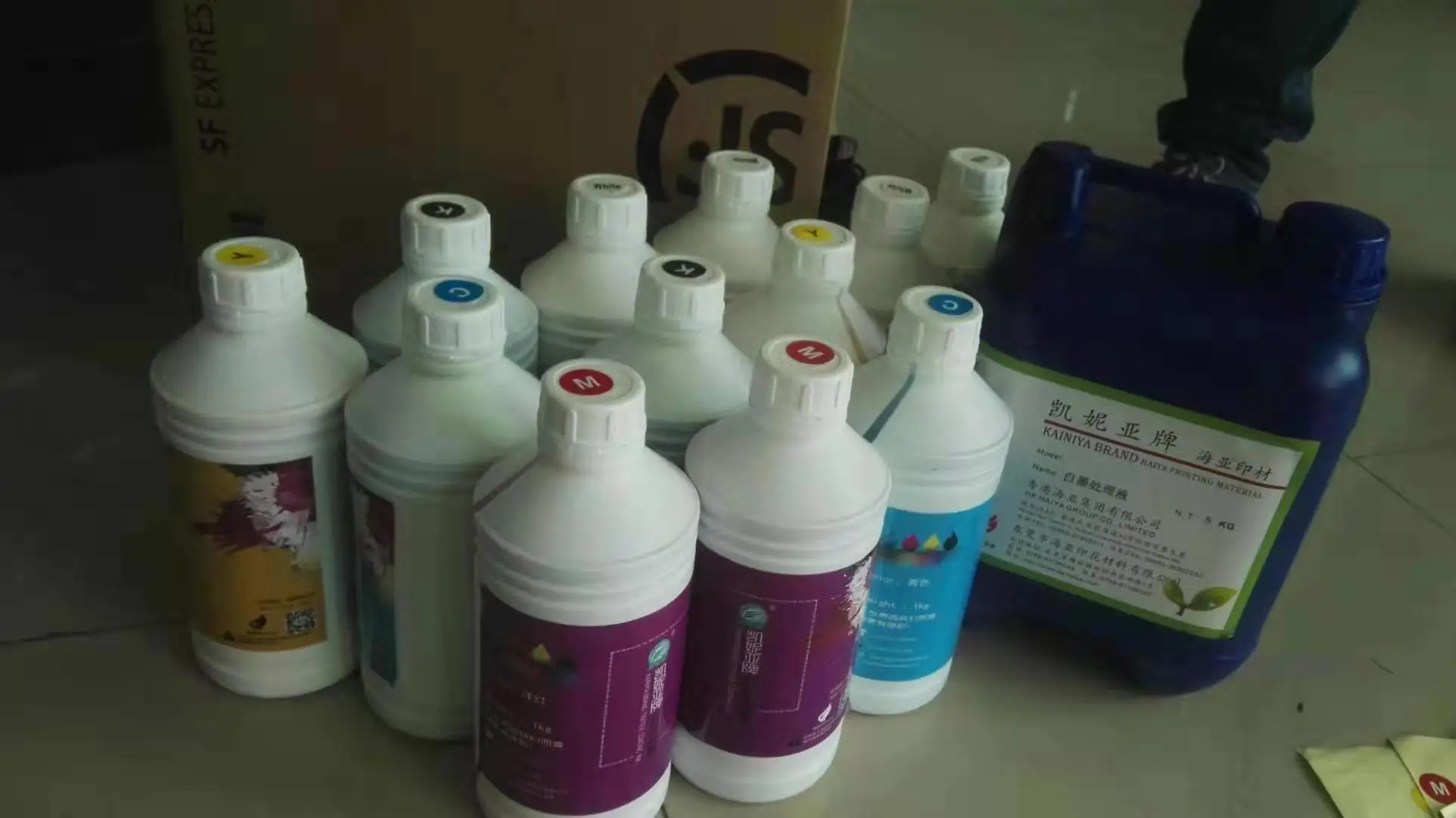 Пигментные чернила Haiya DTF для принтера Epson i3200 XP600 L1800 P600 P800 DX5 с белыми чернилами