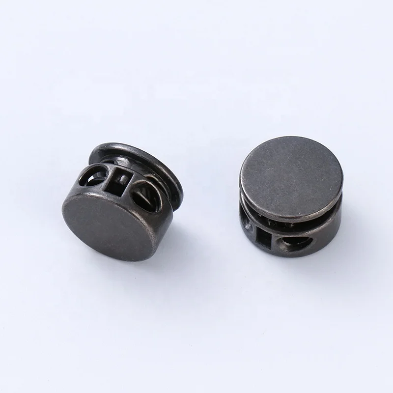 Zinc Alloy Spring Cord Lock Stopper Adjustable Drawstring Buckle Elastic Toggle metal cord stopper