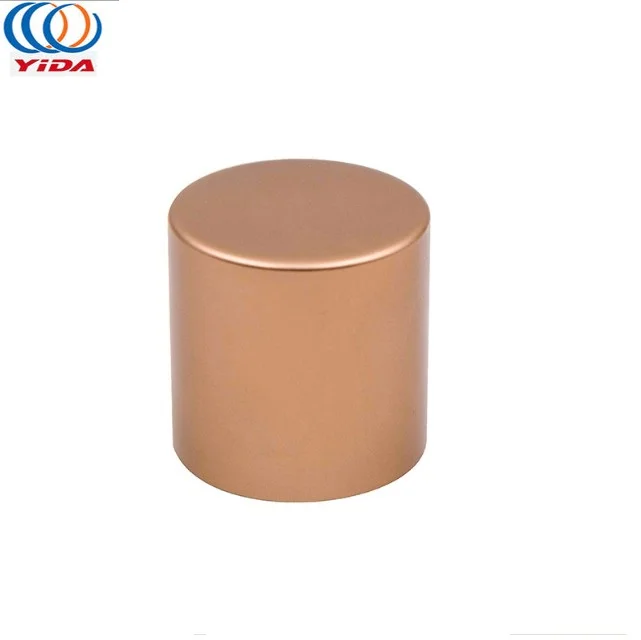 Custom perfume bottle cap metallic thread perfume bottle cap spherical casting zinc alloy cosmetic lid