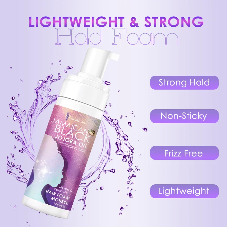 Perfect For Perm Rod Sets Touchable Frizz-Free Finish Hair Wave Mousse For Braids Custom