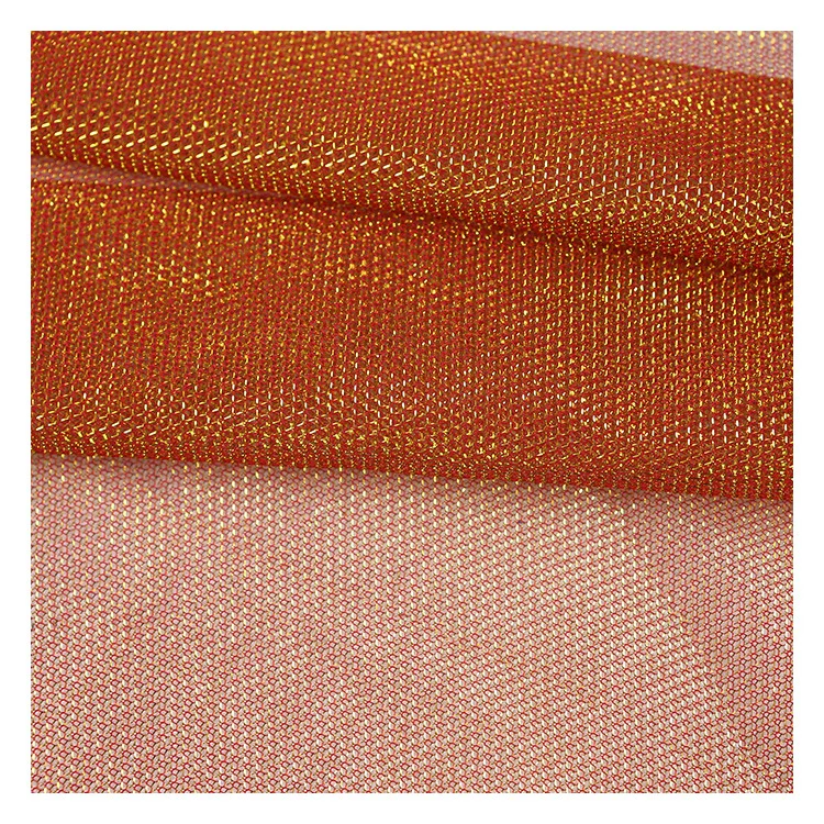 100% polyester Diamond shiny moonlight tulle mesh fabric for fashion clothes garment material manufacturer Wholesale