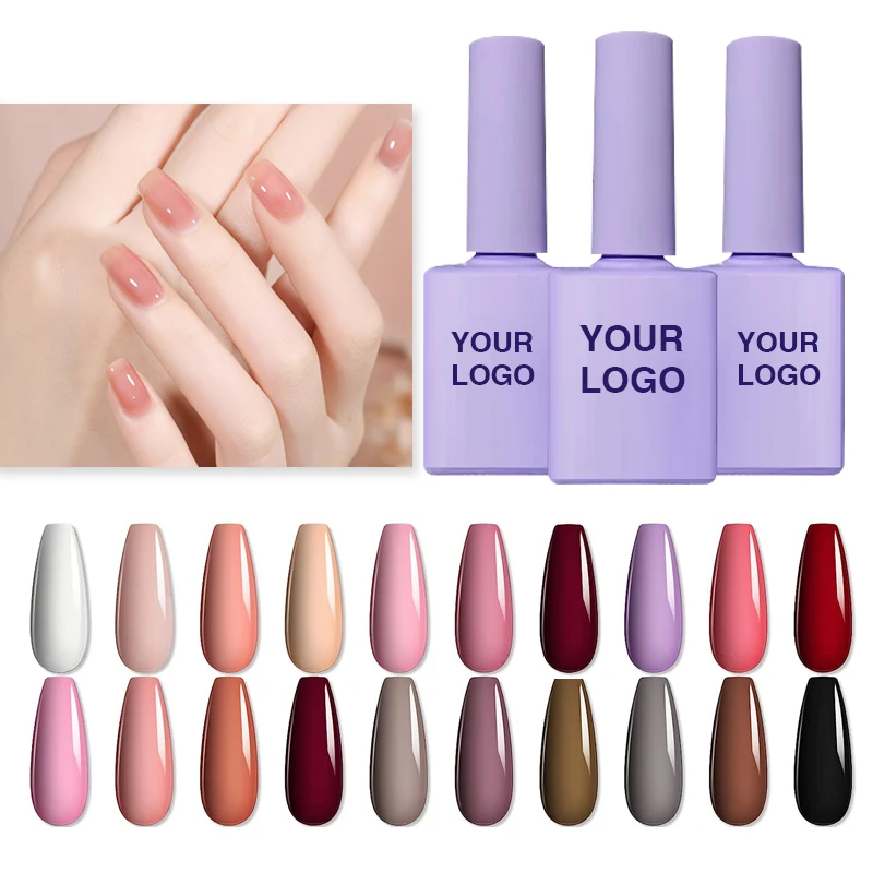 Luxury Regular Korean Long Lasting Private Label Breathable Custom Normal Halal Jelly Professional Permanent Uv Gel Nail Polish