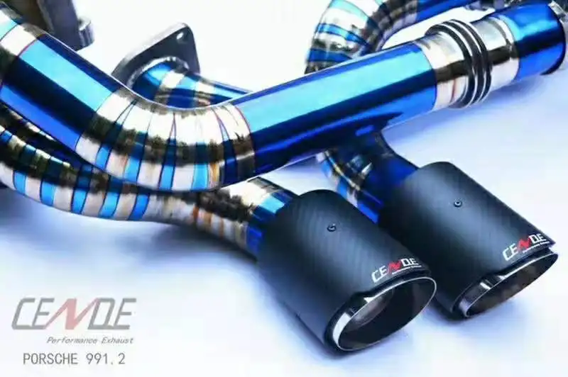 Full set cut out system pipe 991 exhaust  996  For porsche 997 turbo exhaust 911
