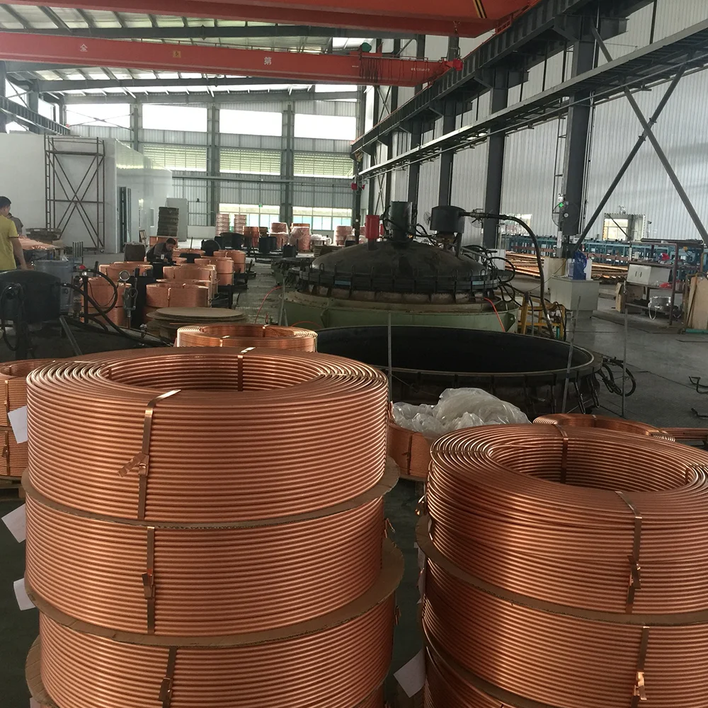 High Quality 99.95% Pure Copper Insulation Spiral Copper Tube For Air Conditioner