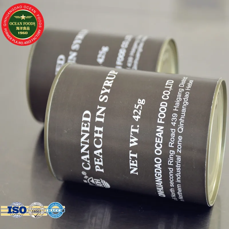 Fruit preserves ready to eat canned food canned peach