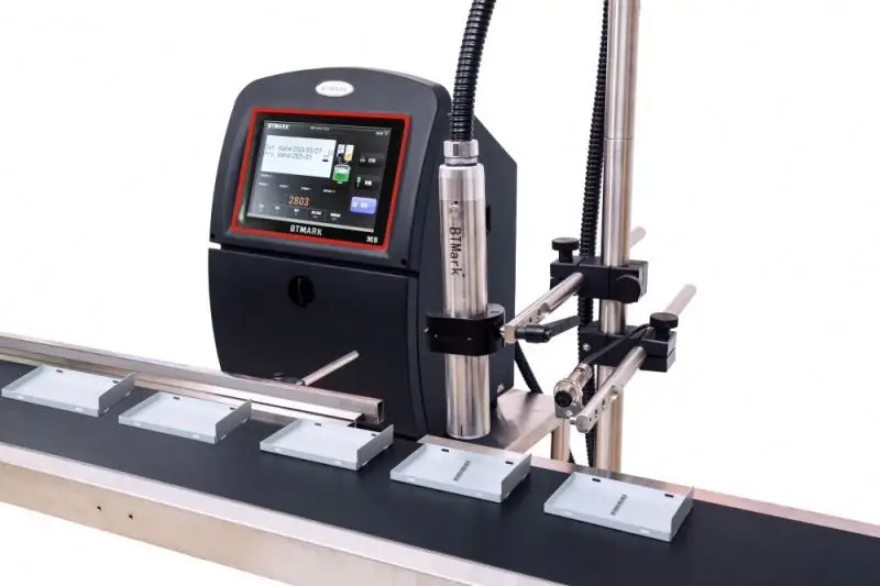 Expiry Plastic Cable Marking Wire Printing High Speed And Resolution Black Ink For Code Expiration Date Cij Inkjet Printer