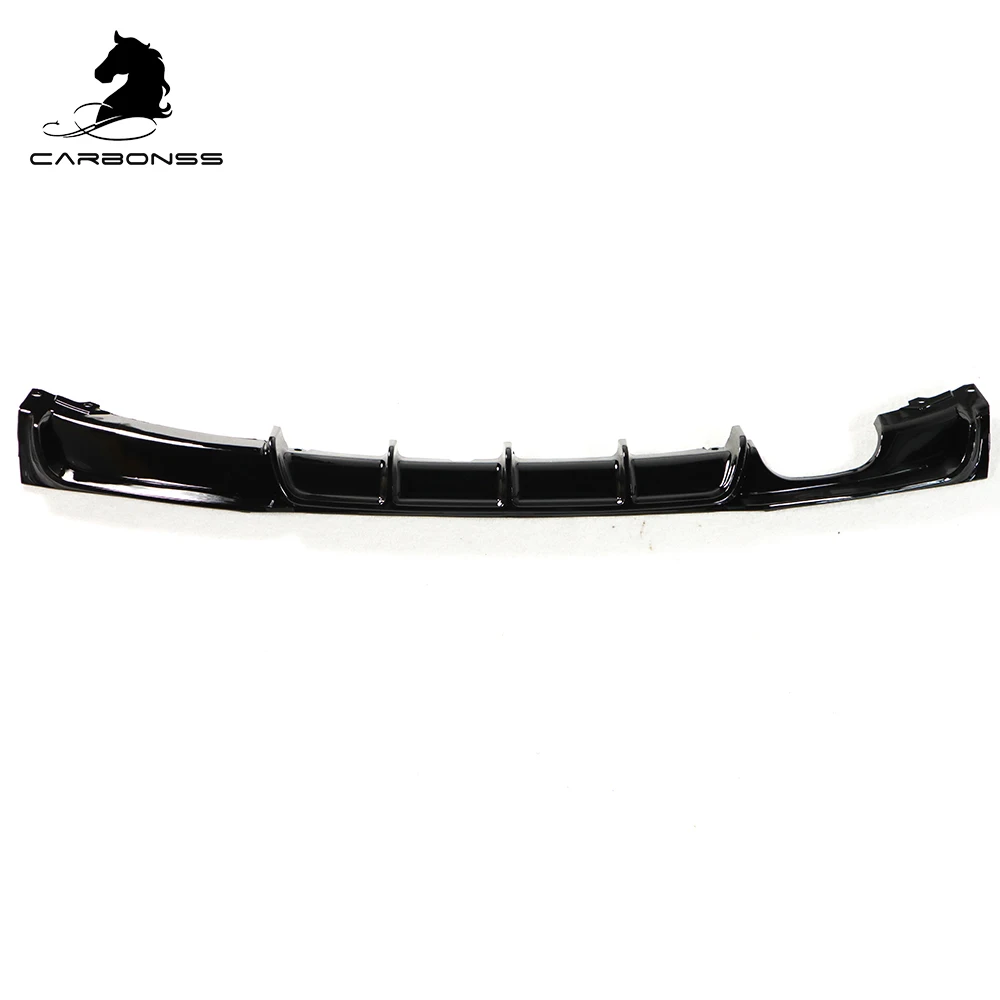ABS Gloss black Rear Bumpers Diffuser for BMW 3 Series F30 M Sport ABS Gloss Black 2 Tips On Left 2013-2018