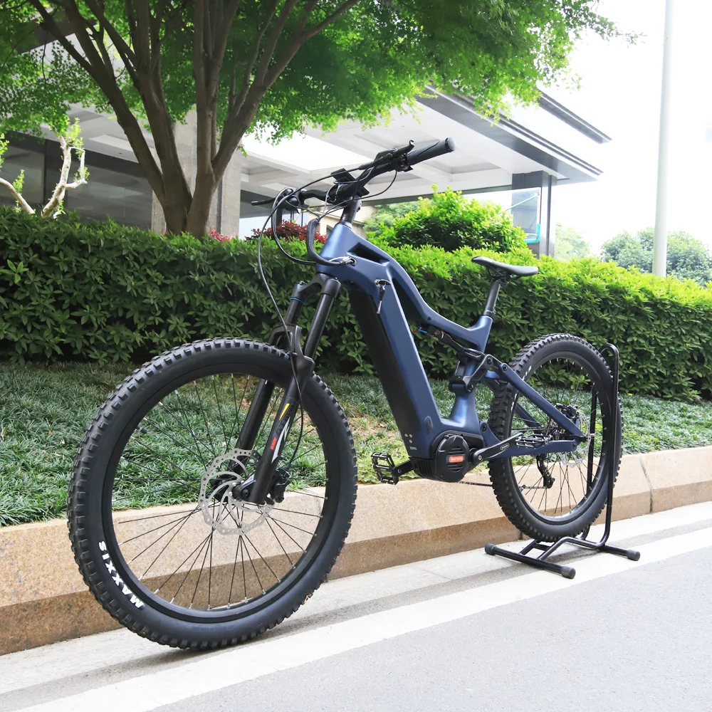 Joyebikes Bafang M620 Mid Drive 1000W 48V Carbon Fiber Frame 29 Inch Full Suspension ebike with 17.5AH battery