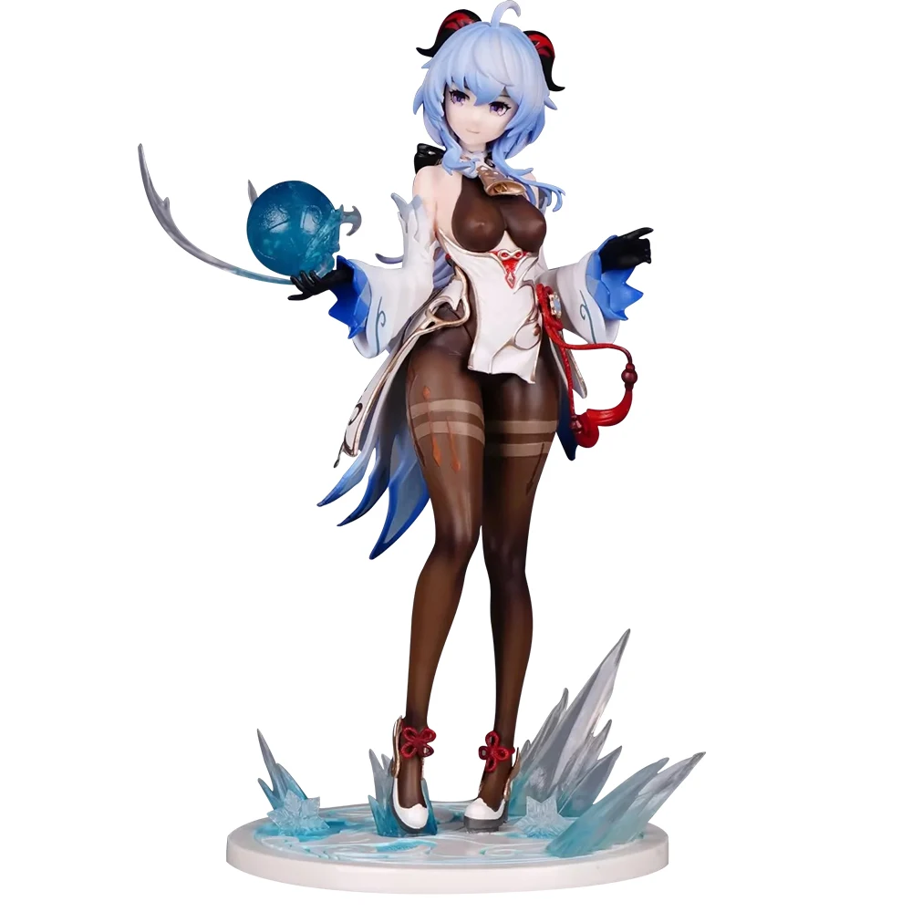 New Arrivals Hot sale anime figure beautiful genshis girls in Swordplay girl Transparent Plating Chiaki DIY  Toy Figures