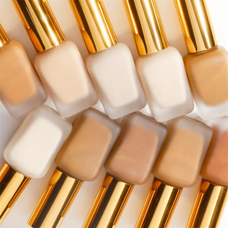 
RTS07 Wholesale natural organic vegan cruelty free foundation vendor custom full coverage long lasting private label foundation 