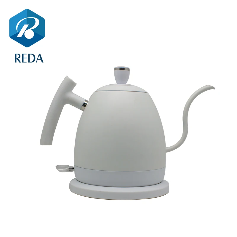 1000ml Electric Variable  Yellow  Color Stainless Steel Gooseneck Pour Over Coffee Kettle  with 360 Degree Rotational Base