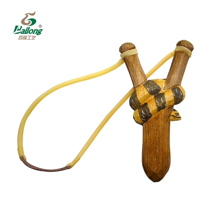 Direct factory CE standard zoo animal hand carved wooden sling shot