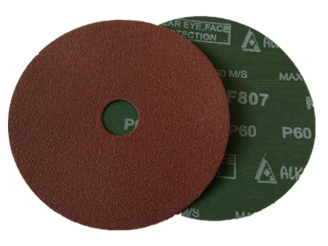 Red resin A/O  fiber disc brushed abrasive disc made in China
