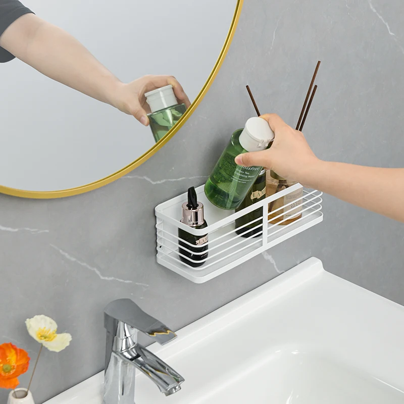 Durable Shower Organizer Shower Shelf No-Drilling Removable Shower Basket for Bathroom Storage