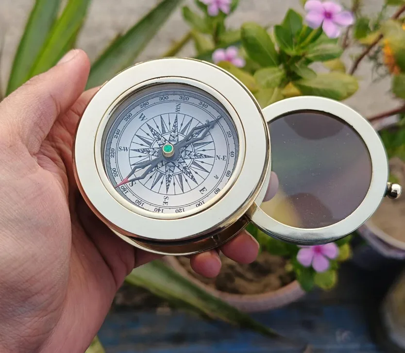 High Quality Vintage Decorative Map Compass In Wooden Box Great Gift Ideas Wooden Compass Box