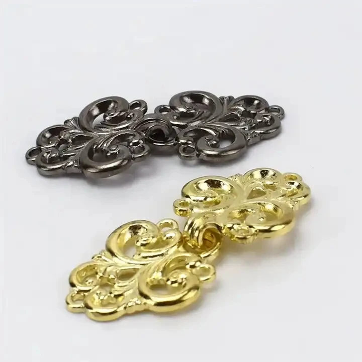 Vintage alloy buttons unique Chinese style cheongsam pendant for jacket pocket shawl tie clothing buttons