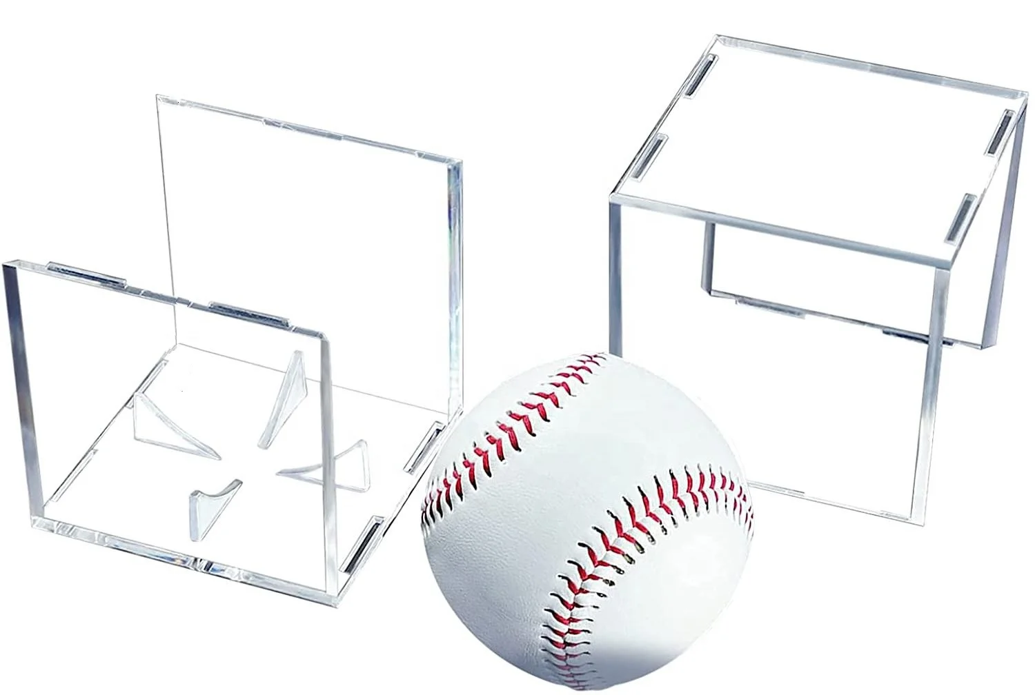 Factory Wholesale UV Protected Clear acrylic baseball display case for official size ball