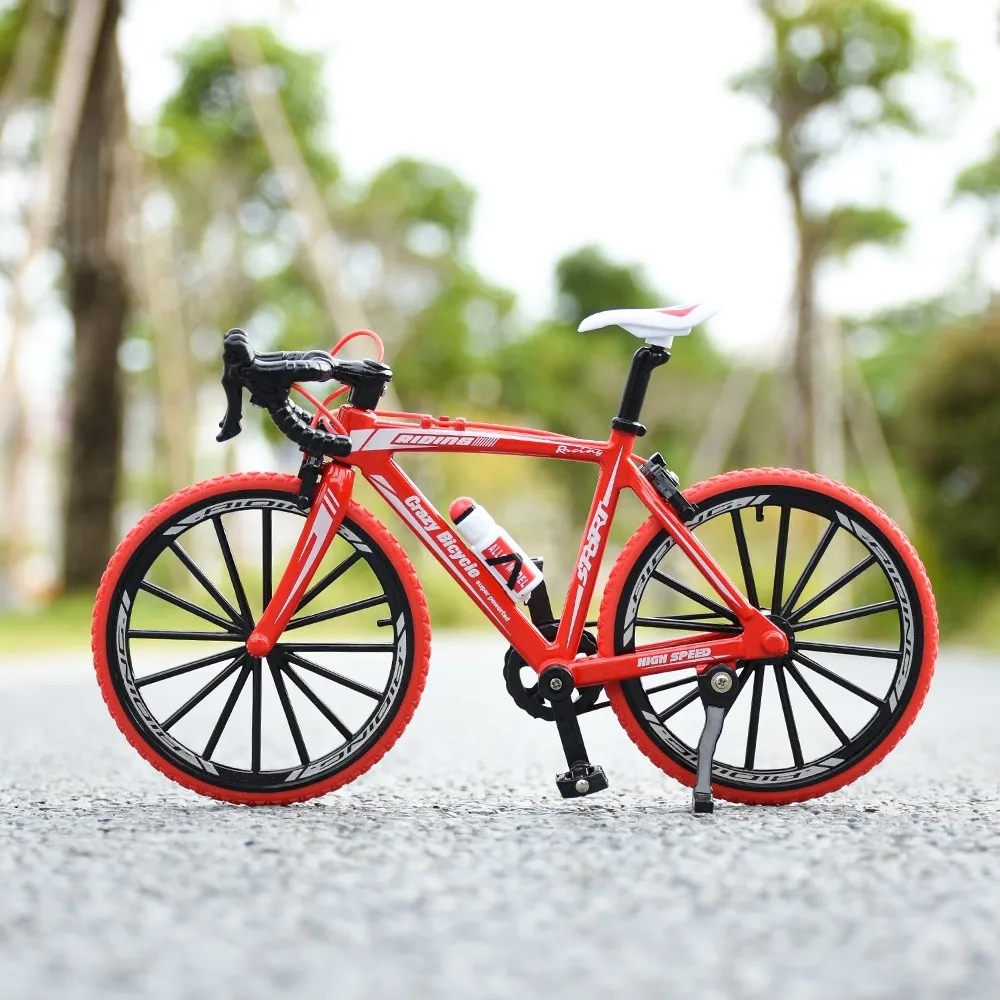 1:8 Alloy Metal High Quality Bicycle Simulation Alloy Mountain Bike Mini Bike Toy Model  Decoration Collection Toys for children