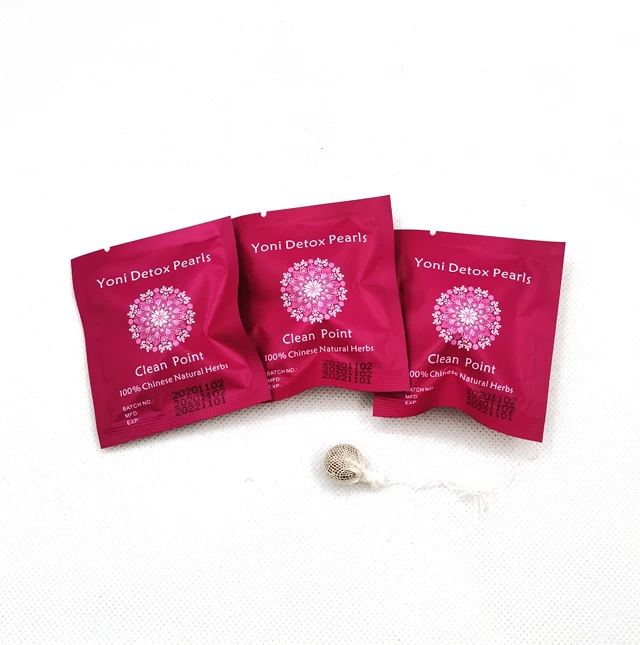  Hot sale products 100% natural yoni detox pearls in women custom