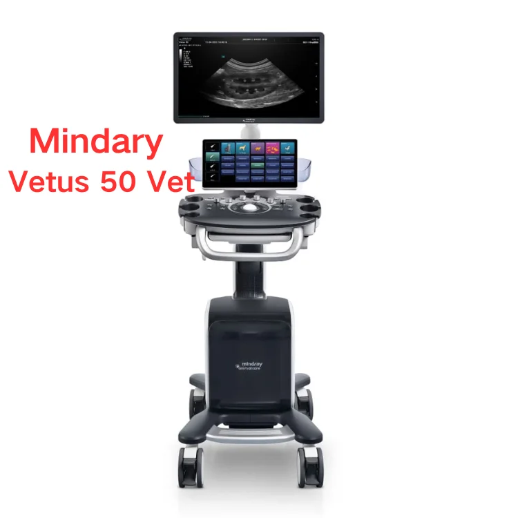 Mindray Vetus 50 60 Veterinary Diagnostic Ultrasound System with 21.5 high resolution LED Monitor 13.3 anti-glare touch screen
