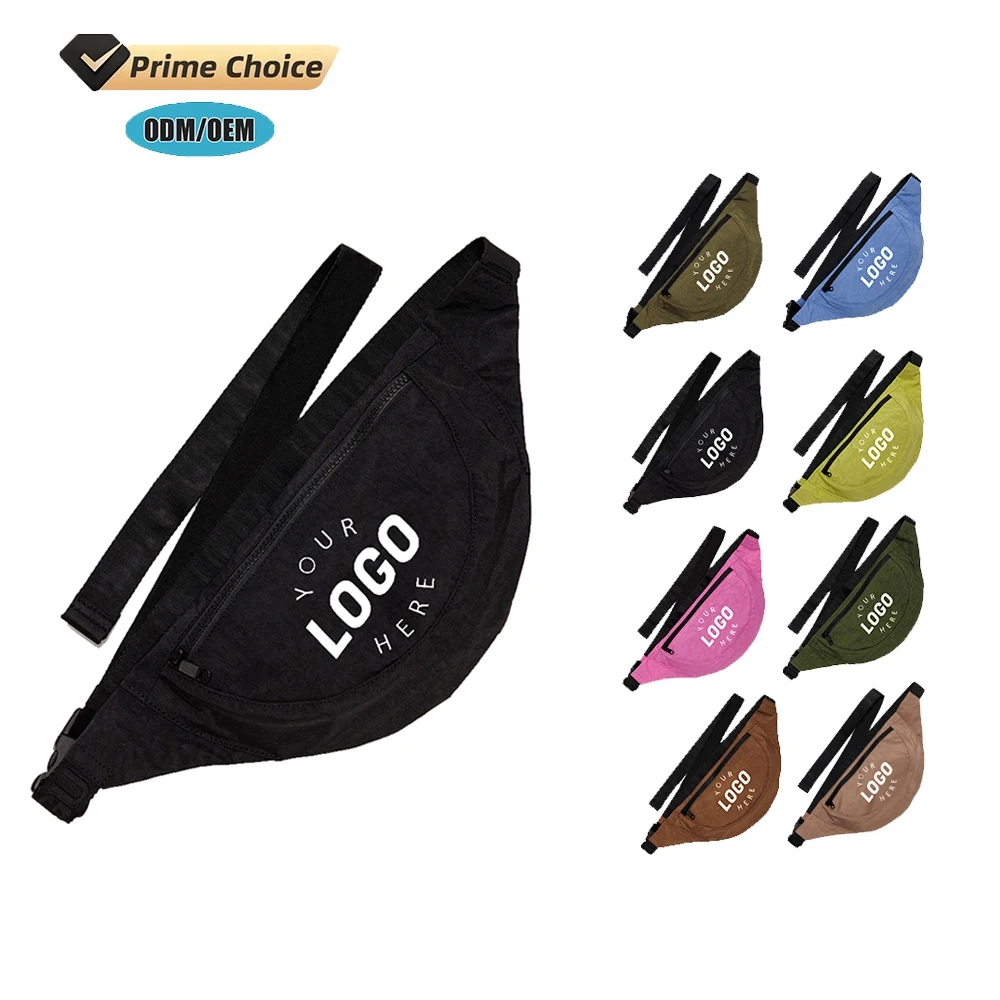 BSCI custom Waist Bag Fanny Pack for Men&Women Hip Bum Bag with Adjustable Strap for Outdoors Workout Traveling Casual Running