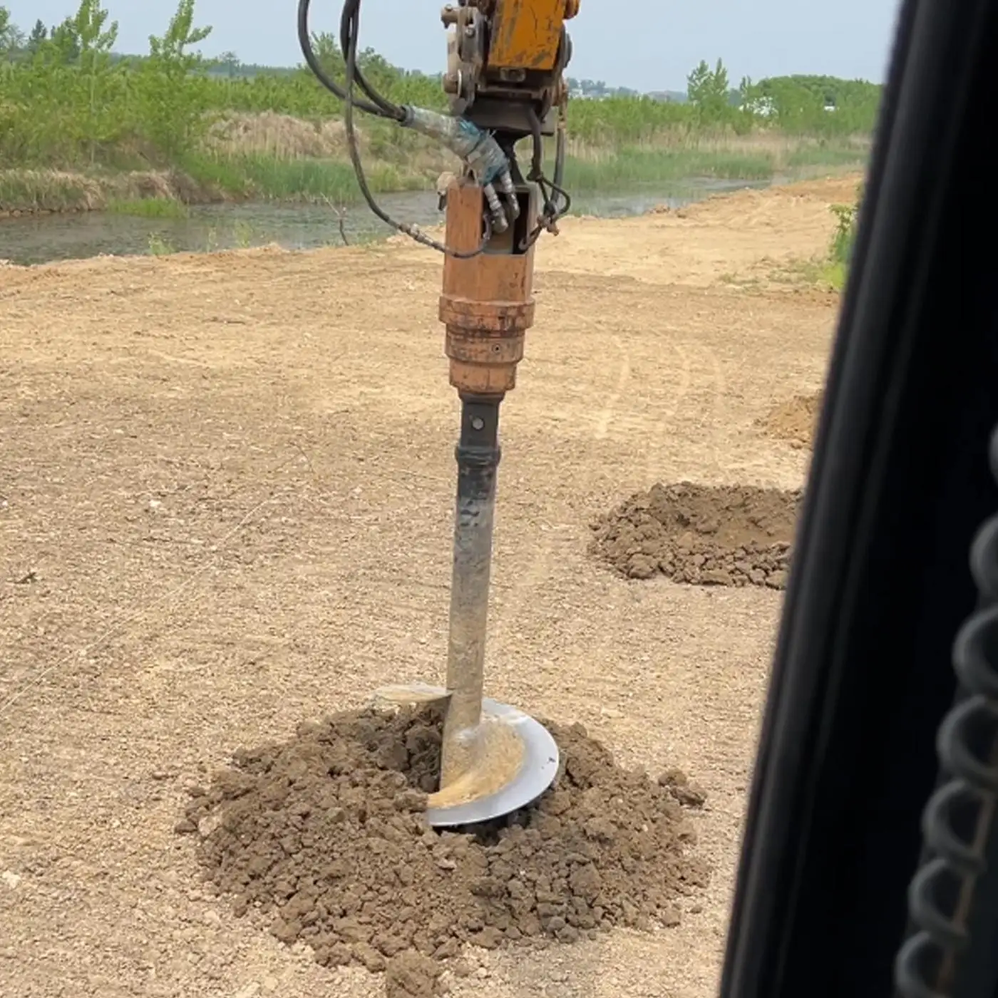 YA10000 Top-level Hard material High efficiency Spiral Foundation pile driving Auger for Digger attachments