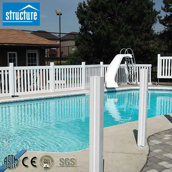 Outdoor House Garden PVC Balustrade Plastic pool fence railings