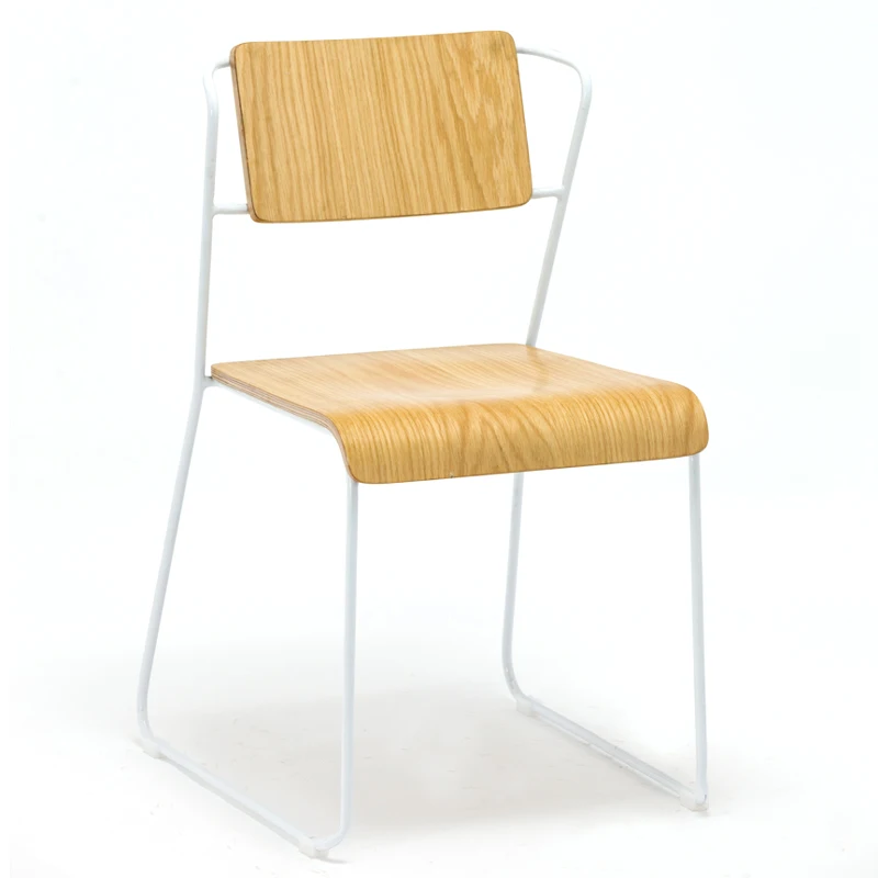 Bistro plywood dinning chair, modern cafe chair, restaurant stackable standard chair