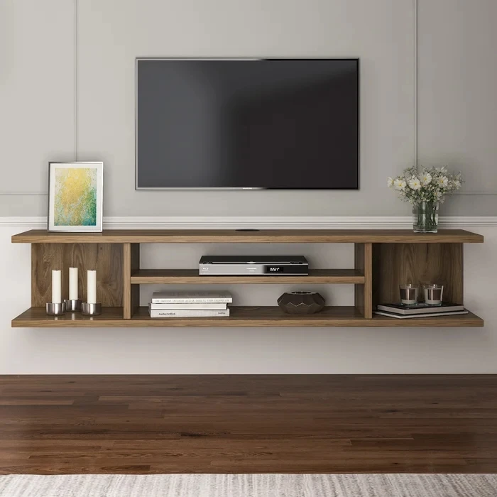 Living Room Furniture Tv Cabinet Wholesale High Quality Wooden Fujian Pvc Home Furniture TV Stand Modern Bedroom Tv Wall 11.34kg