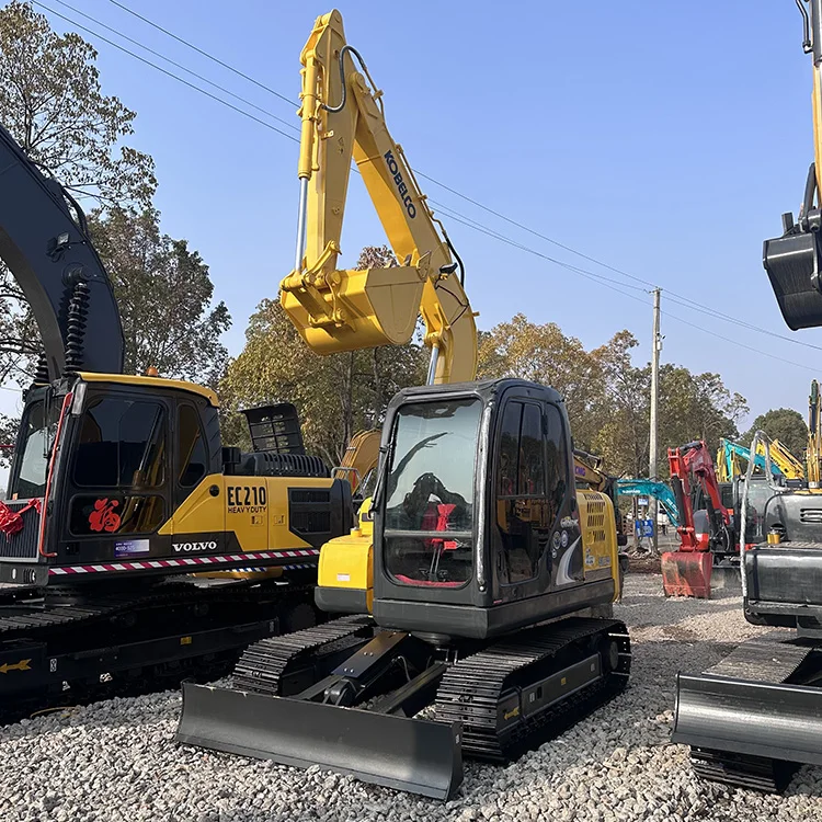 Мини б/у Kobelco SK75 Janpan гидравлический гусеничный экскаватор 7 тонн небольшой для продажи