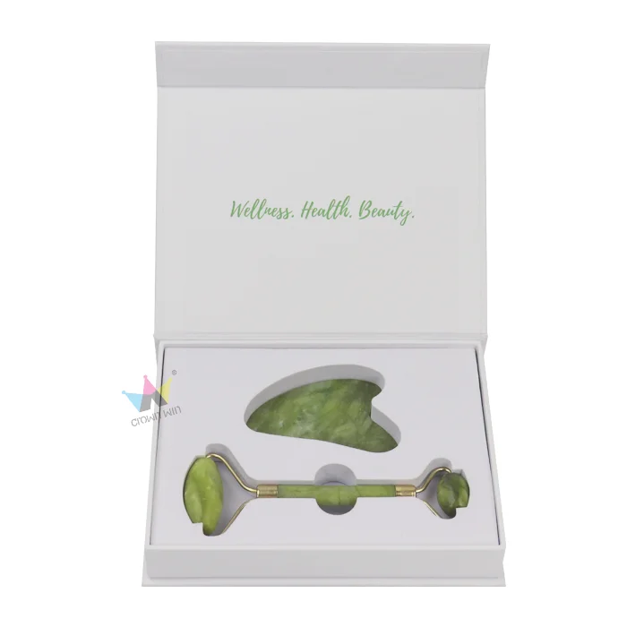 2021 Hot Selling White Magnetic Gift Box Rigid Magnetic Closure Gift Box For Jade Roller Luxury Magnetic Boxes Packaging