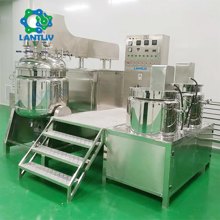 GMP Standard Stainless Steel Batch High Shear Dispersing Emulsifying Mixer Homogenizer for Cosmetics
