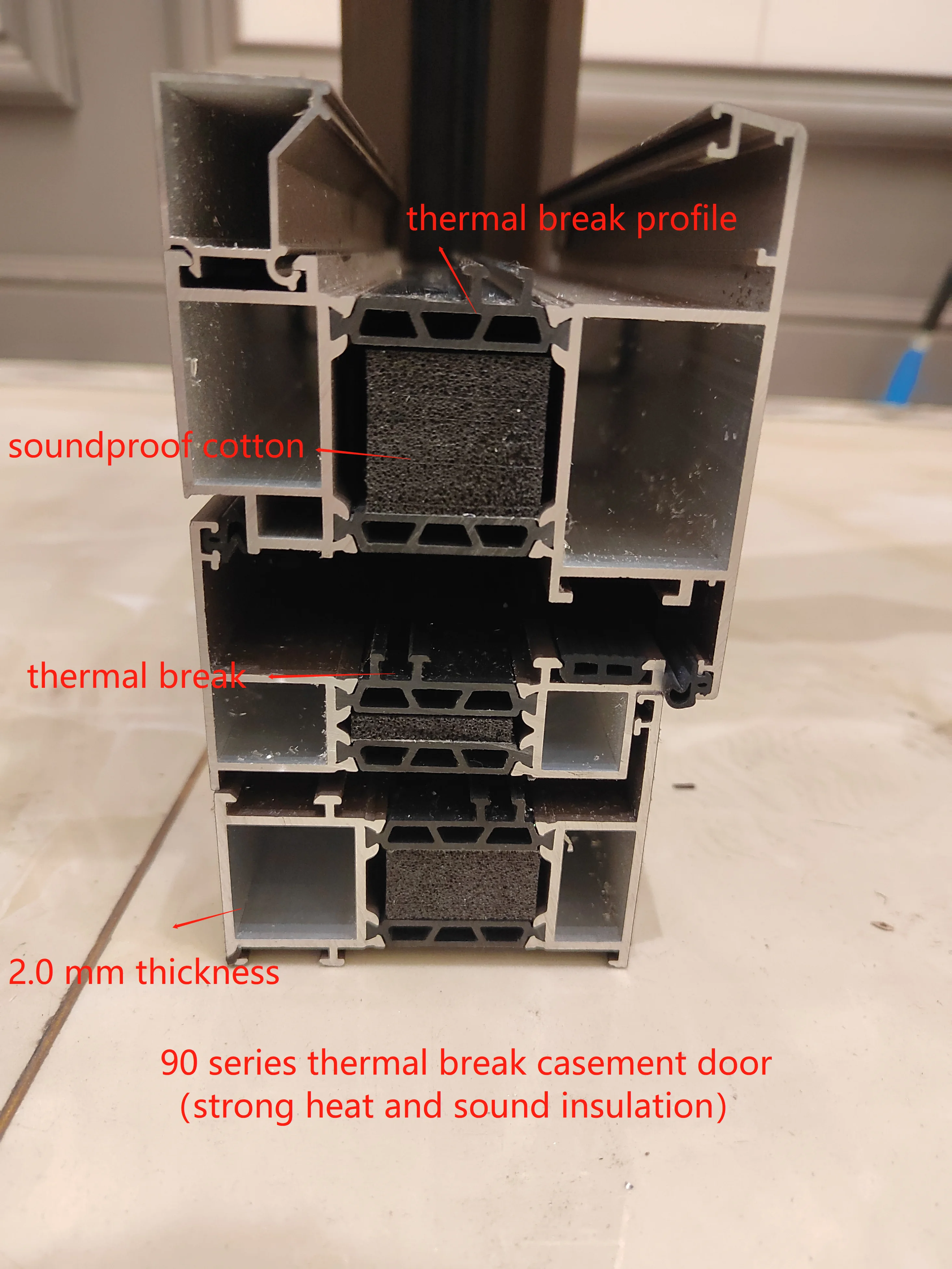 ZMR aluminum NFRC hurricane impact windows soundproof glass hinged windows energy efficient casement window