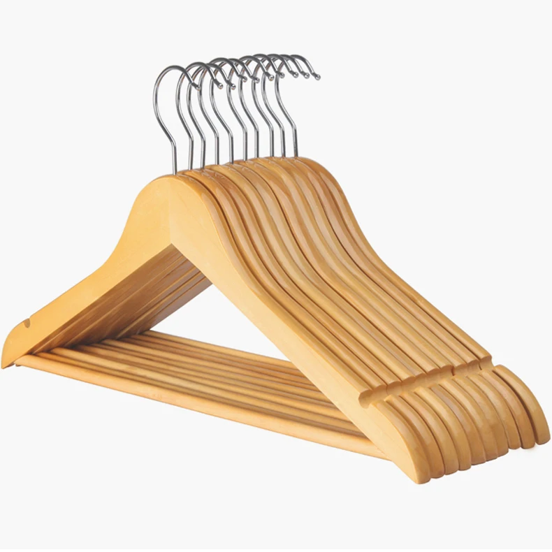 Good Quality Oem Custom Deluxe Non slip Wooden Skirt Coat Hanger