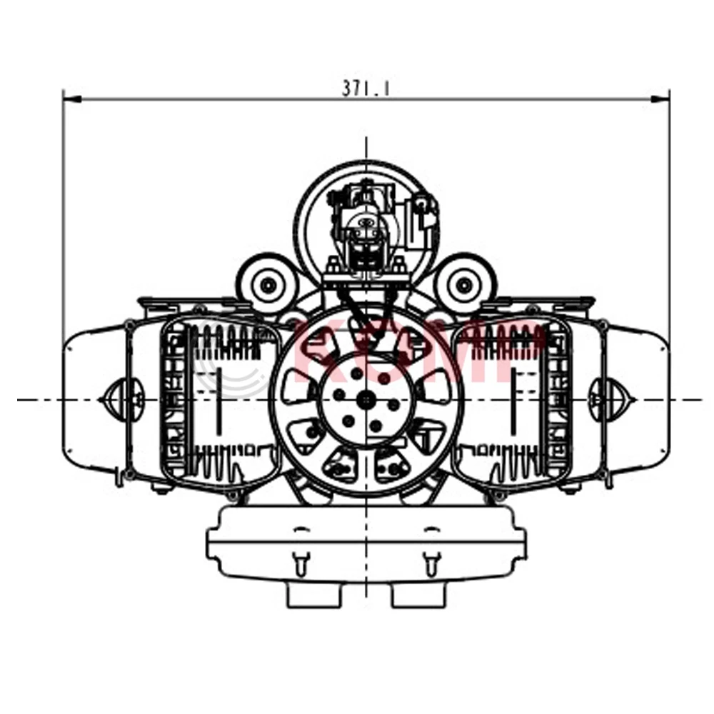 170cc 15HP 2 Stroke Boxer RP-3 Jet Fuel Drone Uav Engine Heavy Fuel