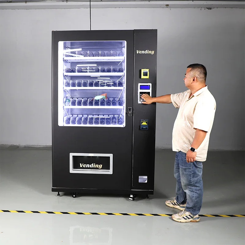 Refrigerated Vending Machines snackautomaten Frozen Food Vending Machine Self Service 24 Hours Shop