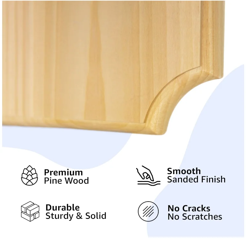 Большая деревянная лопатка лидер продаж тарелка широко используемая бамбуковая премиум-класса Сосновая древесина