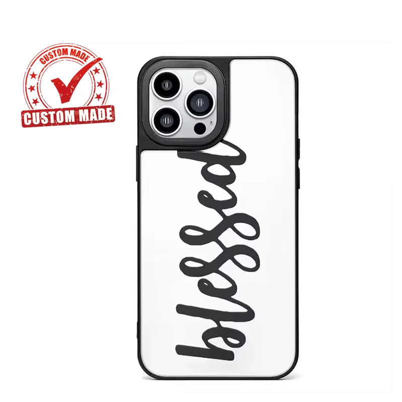 Personalized DIY Custom Capital Case Handwritten Style Clear Phone Cover INS Style Simple English Letter with iPhone /Samsung