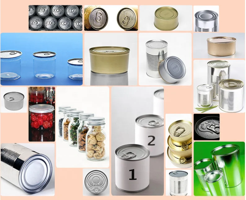 CE certificate automatic food Aluminum plastic PET metal tin can sealing machine can seamer