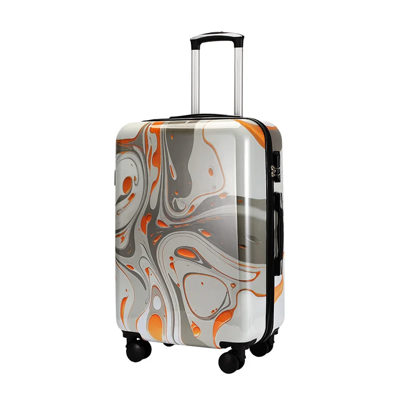 OMASKA Custom Wholesale ABS Luggage Bag 20 24 28 Inch Hard Shell Women Travel Koffer PC Suitcase